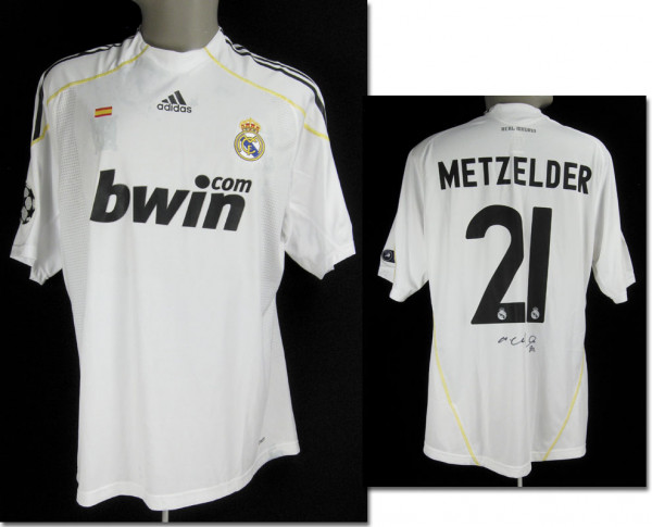 match worn football shirt Real Madrid 2009/10