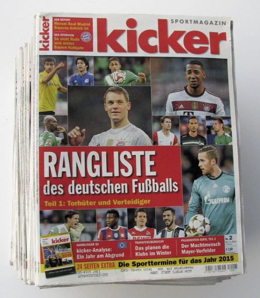 Kicker 2015 MonDon : Jg.: Nr.2 - 106/107 unkomplett