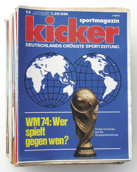 Kicker 1974 Mon. : Jg.: Nr.1/2-106 komplett