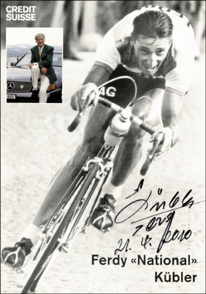 Kübler, Ferdy: Autograph Tour de France 1950. Ferdy Kuebler
