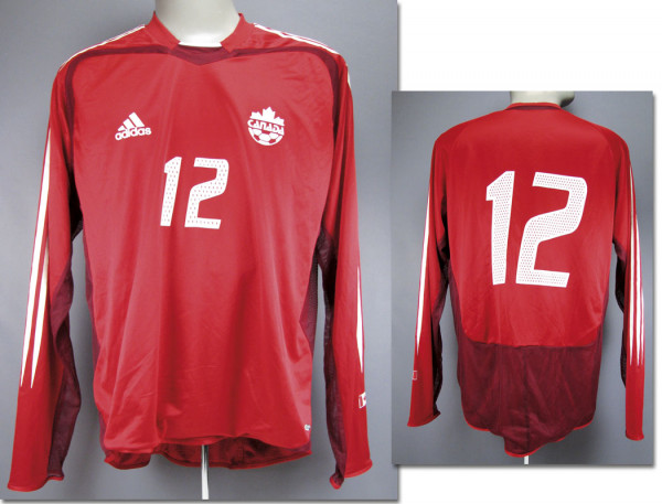 match worn football shirt Canada 2004/05