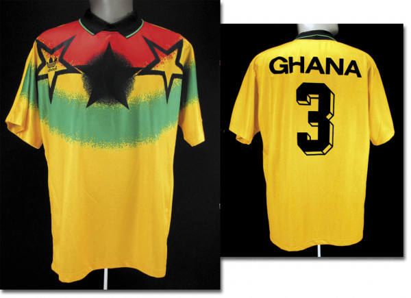 match worn football shirt Ghana 1993