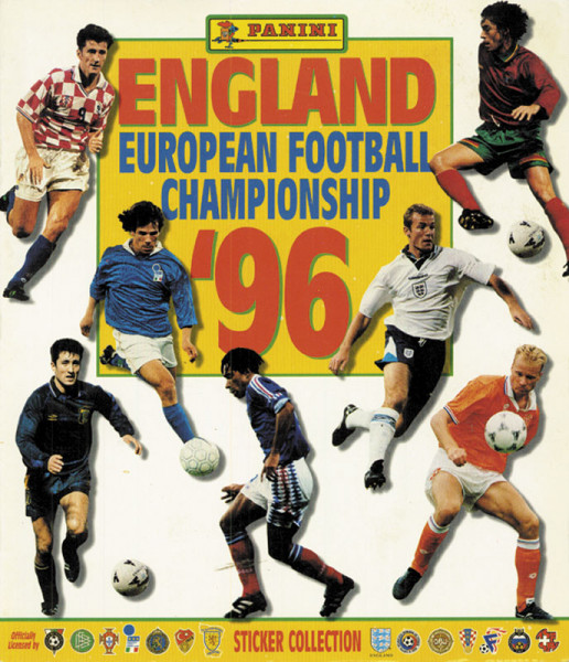 UEFA Euro 1996. England Panini Sticker Album