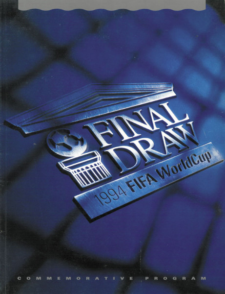 Worldcup USA 1994. Final Draw Official Commemorative Program.