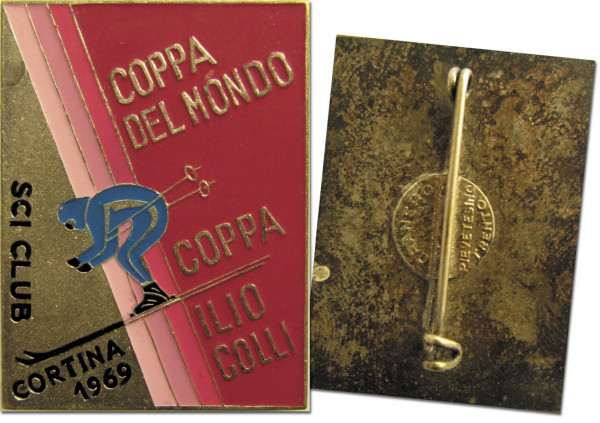 Coppa del Mondo Cortina 1969. Offizielles Teilnehm, Teilnehmerabzeichen 1969
