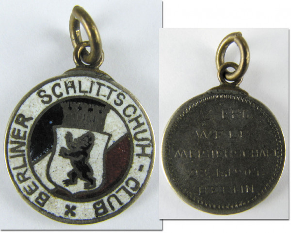 Berliner Schlittschuh Club, WM 1904, Teilnehmermedaille 1904