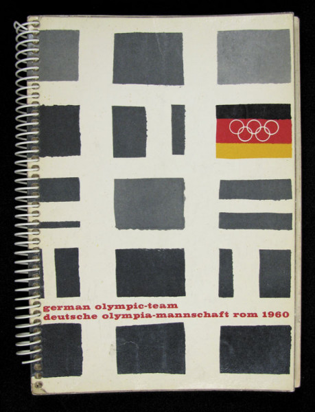 Olympic Games 1960 Rome. German Team Book
