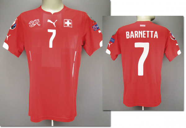 UEFA EURO 2016 match worn fb. shirt Switzerland