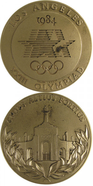 Olympic Games Los Angeles 1984. Volunteers medal