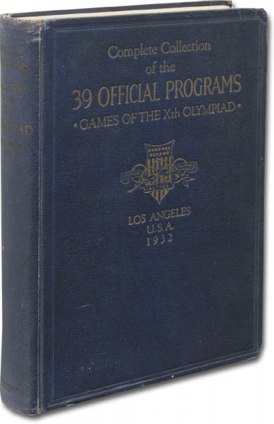 Complete Collection of the 39 Official Programs Games of the Xth Olympiad Los Angeles USA 1932.