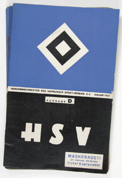 Vereinsnachrichten des Hamburger Sport-Verein e.V. Januar 1937 bis April 1937 (Nr.1/2-7/8 in 4 Hefte