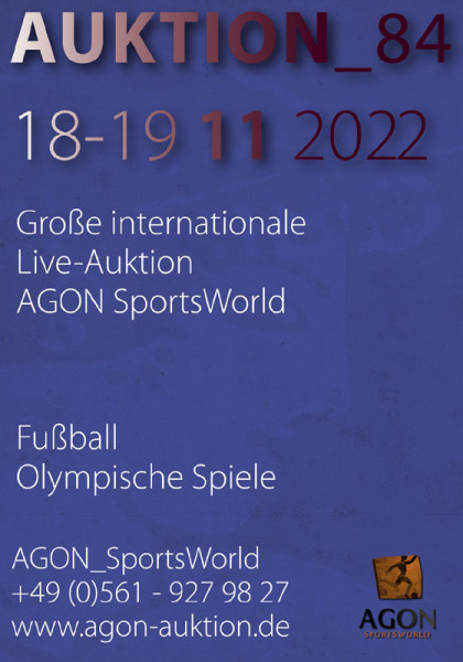 84. AGON Auktion: Auktions-Katalog: SportMemorabilia Live in Kassel
