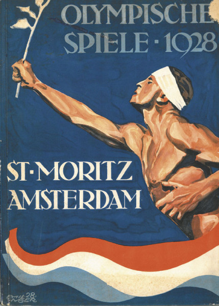Olympische Spiele 1928 - St-Moritz Amsterdam. Erinnerungswerk. - kartoniert