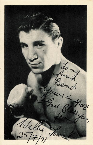 Toweel, Vic: Olympic Games 1952 autograph boxing South Africa