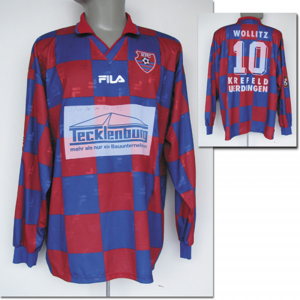 match worn football shirt Bayer Uerdingen 1997/98