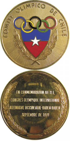 IOC-Congress 1981, Teilnehmermedaille 1981