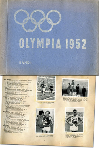 Olympic games 1952. Collector cards album heuko
