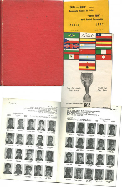 World Cup 1962. FIFA Book Who´s who Chile 1962