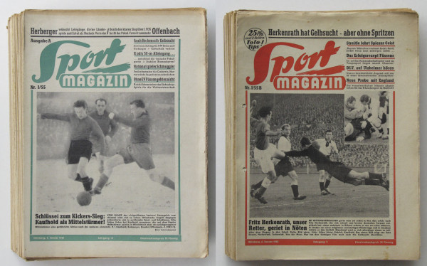 Sport Magazin 1955A+B : 10.Jg.: 1955Mo+Do Nr.1-52 komplett