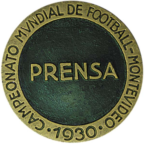 World Cup 1930. Participation pin badge "Prensa"