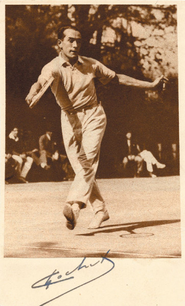 Cochet, Henri: Olympic Tennis Autograph 1924. Henri Cochet