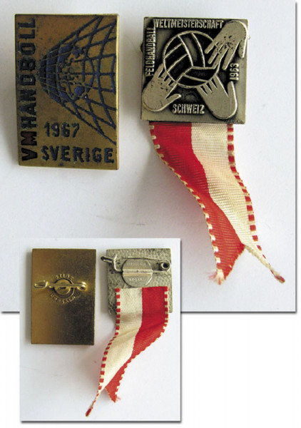 Handball World Championsships 1965 + 1967 Pin