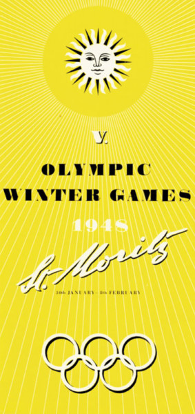 Offizielle Werbebroschüre V.Olympische Winterspiel, V.Olympische Winterspiele