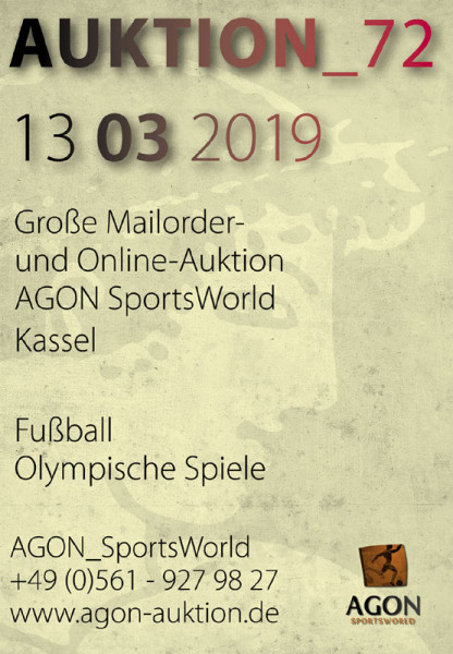 72. AGON Auktion.: Auktions-Katalog: 72nd AGON Live Auction Catalogue.