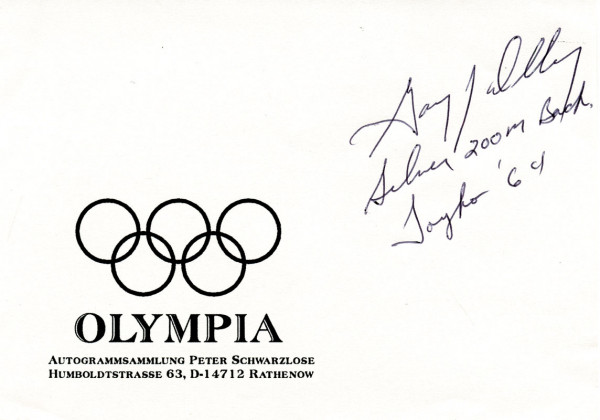 Dilley, Gary: Olymic Games 1964 Autograph swimming USA