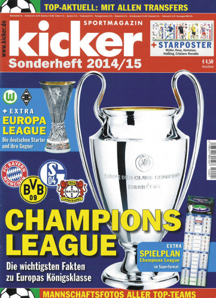 Sondernummer CL-2014 : Kicker Sonderheft CL 14/15