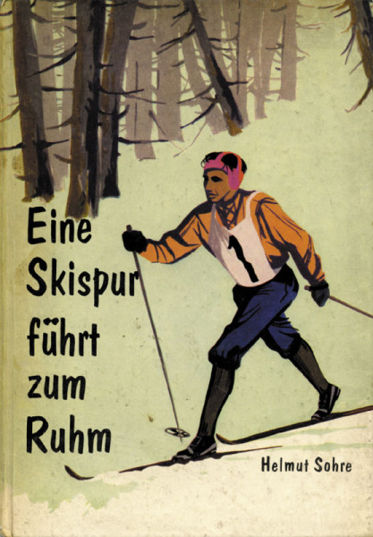 Eine Skispur führt zum Ruhm.