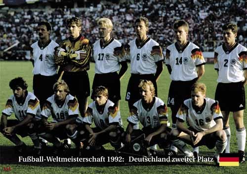 Germany 2nd place Euro Cup 1992