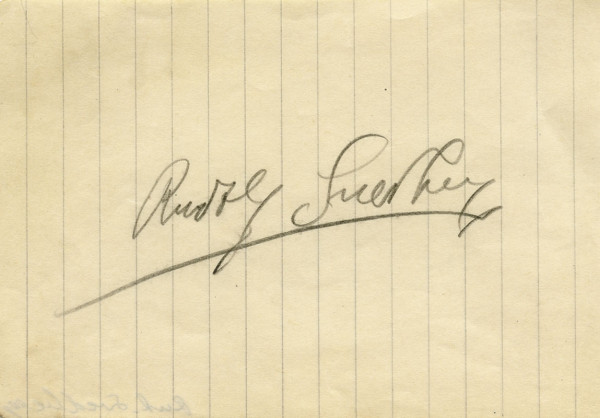 Svedberg, Rudolf: Autograph: Olympic 1936 Wrestling. R. Svedberg