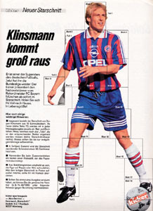Jürgen Klinsmann Lifesize poster from Kicker