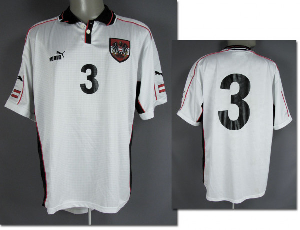 World Cup 2002 match worn football shirt Austria