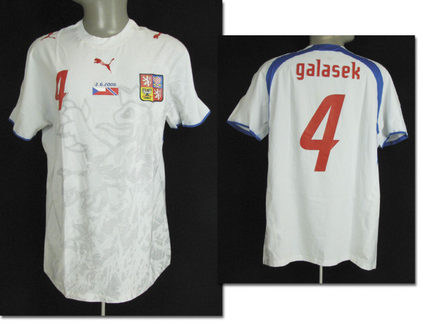 match worn football shirt Czech Repuplic 2006
