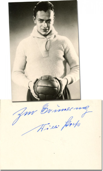Kreß, Willibald: Autograph German Football Willi Kress