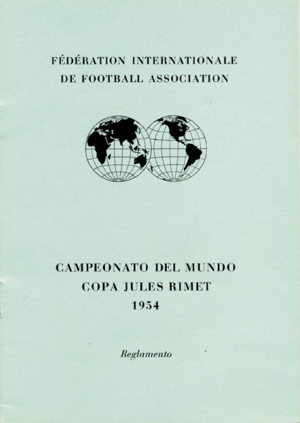 World Cup 1954. Official FIFA Regulations