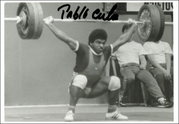 Lara, Pablo: Olympic Games 1992 Autograph Weightlifting Cuba