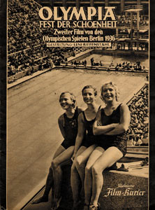 Olympic Games Berlin 1936. Movie Programm