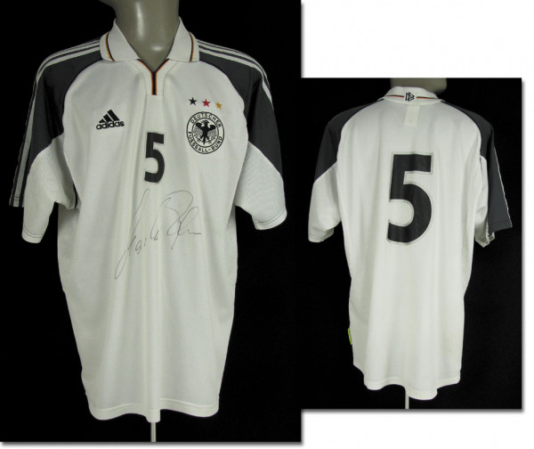 match worn football shirt Germany 2000