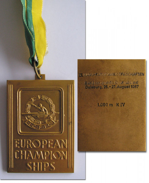 Winner Medal European Canoe Championships 1967