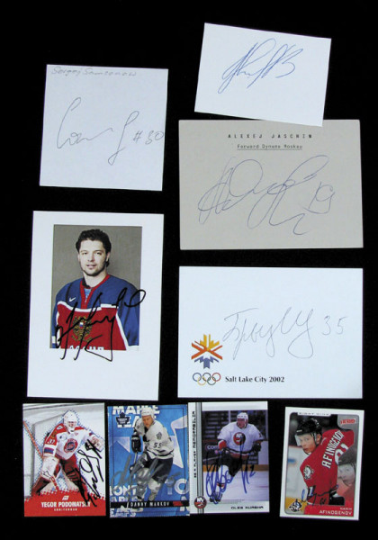 Eishockey OSW 2002 Russland: Olympic Games 2002 Autograph Icehockey Russia