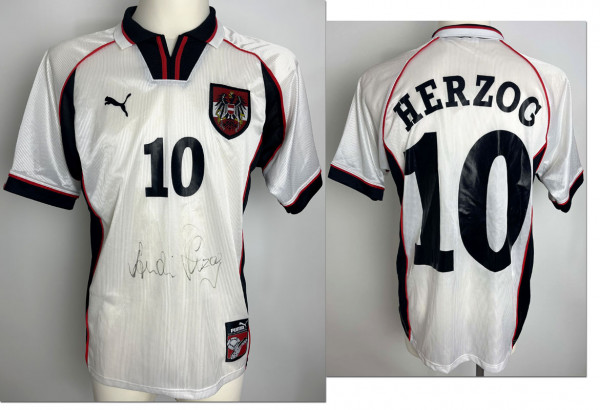 match worn football shirt Austria 1998-2000