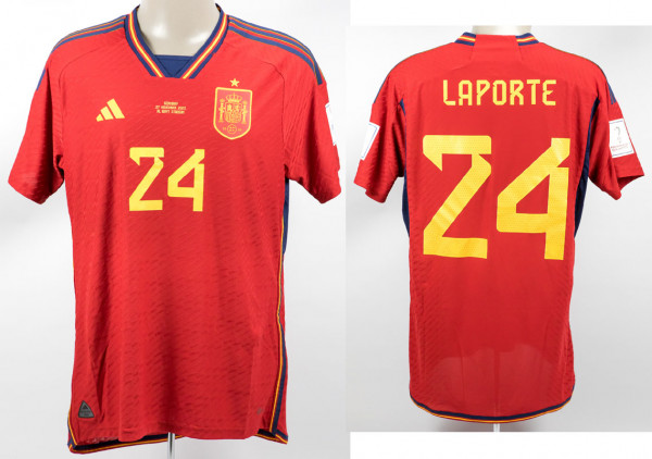 World Cup 2022 match worn football shirt Spain