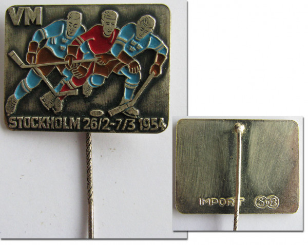Icehockey World Championships 1954 badge