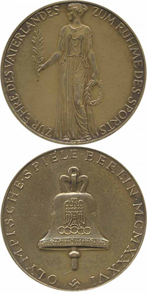 Offizielle Erinnerungsmedaille Bronze, Erinnerungsmedaille 1936