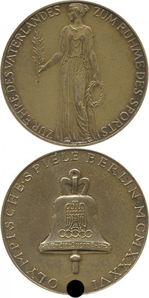 Offizielle Erinnerungsmedaille Bronze, Erinnerungsmedaille 1936