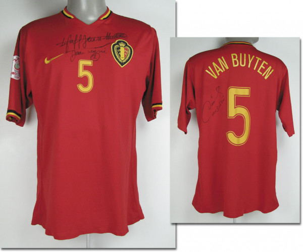 UEFA EURO 2008 match worn football shirt Belgium