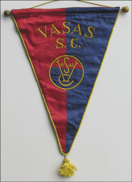 Hungarian football match pennant Vasas Budapest